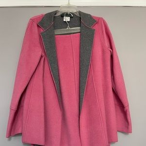 2pc women suit , pink and gray, very nice